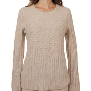 41 Hawthorn Beige Cable Knit Crewneck Sweater 2X‎